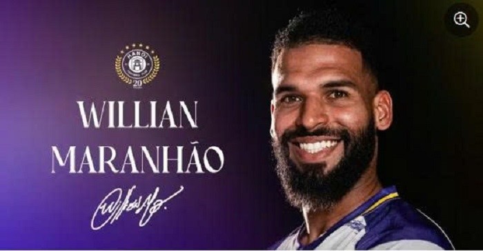 Tiền vệ Willian Maranhao gia nhập Hà Nội FC. Ảnh: CLB 