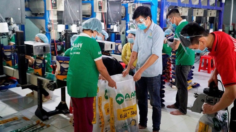 Năm 2024, Tập đoàn Tân Long xuất khẩu sang Nhật Bản khoảng 5.000 tấn gạo mang thương hiệu A An.