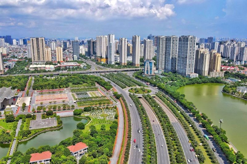 Hà Nội sẽ tái thiết không gian phát triển theo hướng mở, đa trung tâm và tích hợp Vùng. (Ảnh ĐĂNG ANH)