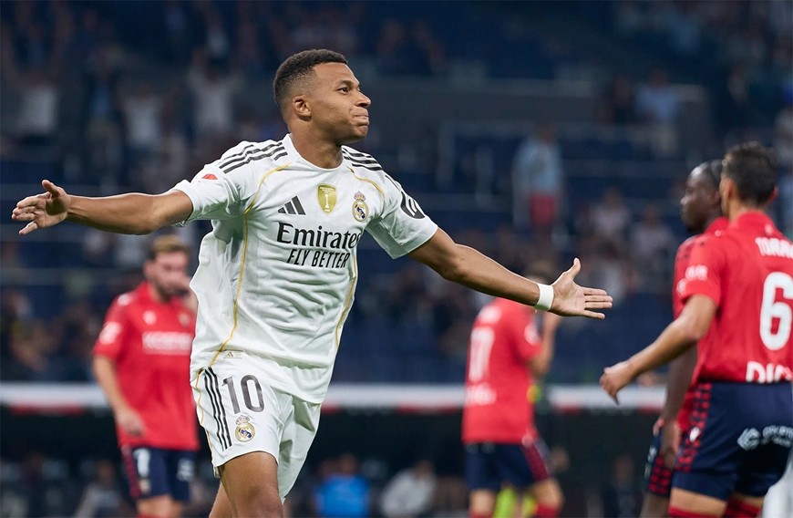 Mbappe ghi bàn duy nhất mang về chiến thắng cho Real Madrid. Ảnh: Managing Madrid 