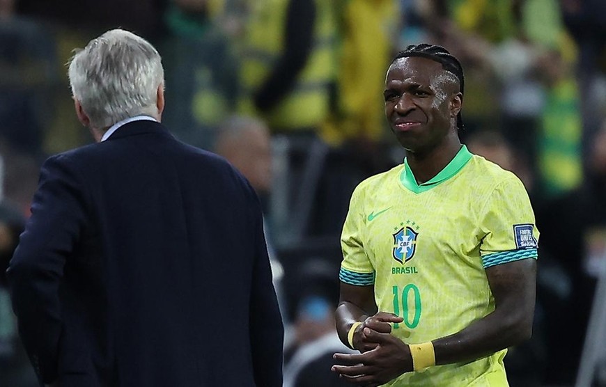 Vinicius sẽ vắng mặt trong hai trận vòng loại World Cup 2026 sắp tới. Ảnh: Dailysports 