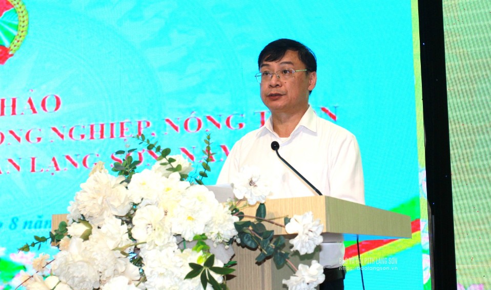 Lãnh đạo Hội Nông dân phát biểu tại hội thảo