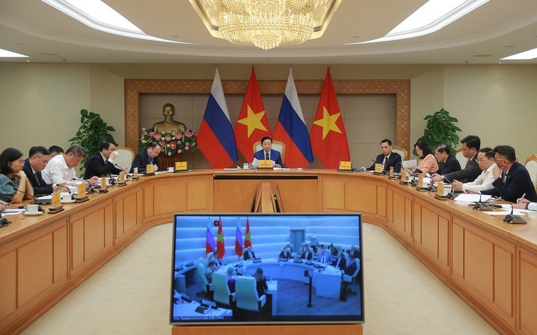 Phó Thủ tướng Trần Hồng Hà đánh giá cao việc Nga đào tạo nguồn nhân lực chất lượng cao cho Việt Nam nhiều năm qua - Ảnh: VGP/Minh Khôi