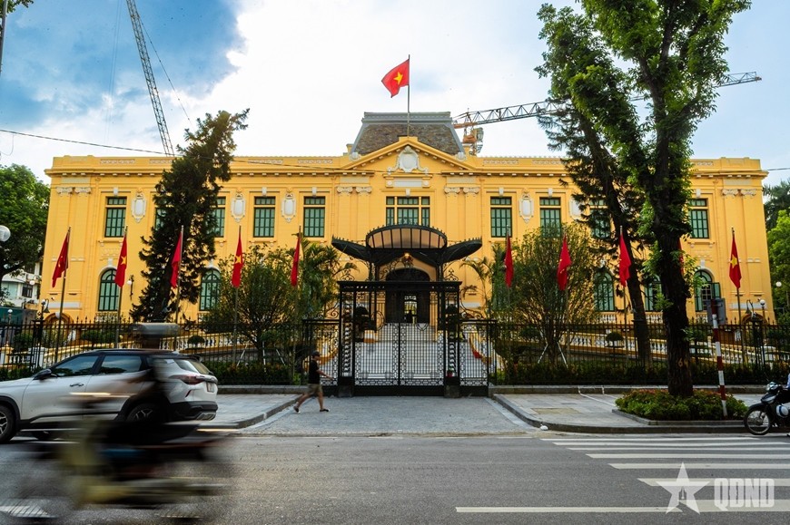 Hiện nay, nơi đây là Nhà khách Chính phủ, ở số nhà 12 phố Ngô Quyền (phường Hoàn Kiếm, TP Hà Nội). Ảnh: Hải Ly 