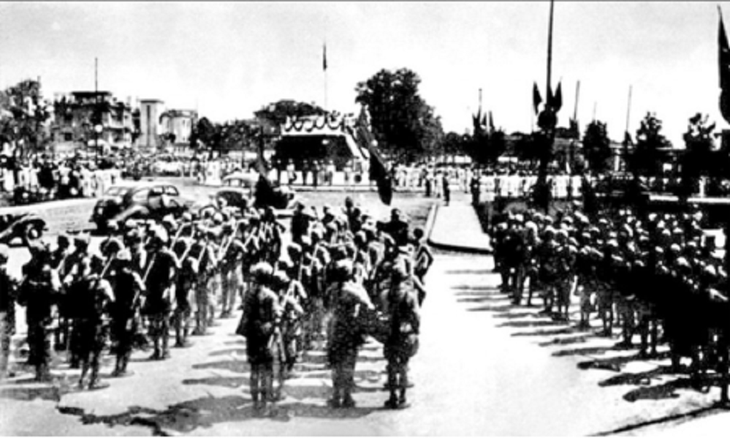 Quang cảnh ngày lễ Độc lập tại Quảng trường Ba Đình ngày 2-9-1945. Ảnh tư liệu/TTXVN