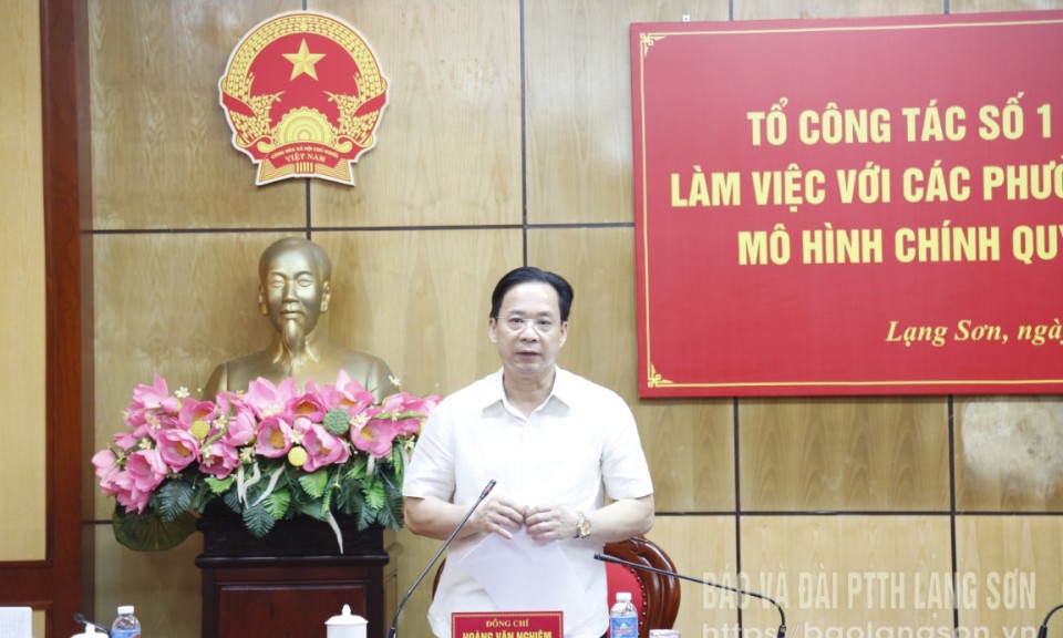 Lãnh đạo tỉnh làm việc với các xã, phường về vận hành mô hình chính quyền địa phương 2 cấp