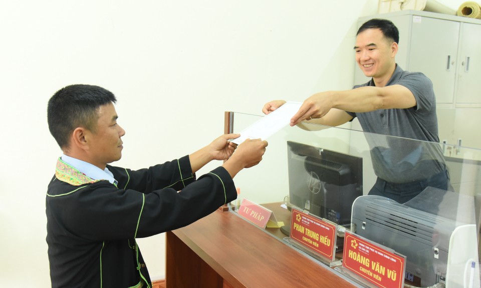 Hộ tịch thông sau sáp nhập