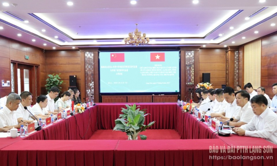 Hội đàm với Đoàn đại biểu Thị ủy Bằng Tường, Quảng Tây, Trung Quốc