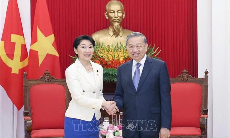 Tổng Bí thư Tô Lâm tiếp Chủ tịch Liên minh Nghị sĩ hữu nghị Nhật - Việt