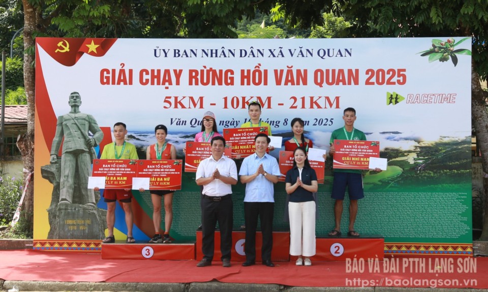 Trên 1.200 vận động viên tham gia Giải chạy “Rừng hồi Văn Quan” năm 2025