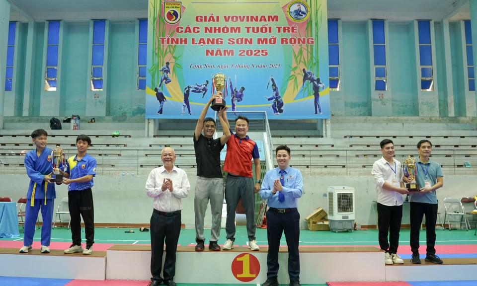 Lạng Sơn giành hạng Nhì toàn đoàn Giải Vovinam các nhóm tuổi trẻ tỉnh Lạng Sơn mở rộng