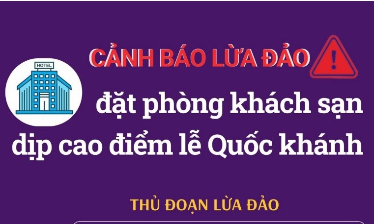 Cảnh b&aacute;o lừa đảo đặt ph&ograve;ng kh&aacute;ch sạn dịp cao điểm lễ Quốc kh&aacute;nh
