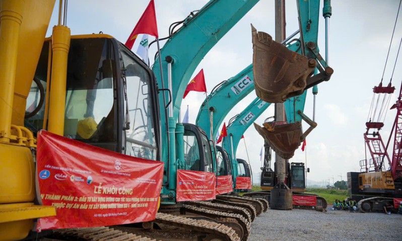 H&agrave; Nội khởi c&ocirc;ng cao tốc dự &aacute;n V&agrave;nh đai 4, vốn đầu tư hơn 56.000 tỷ đồng