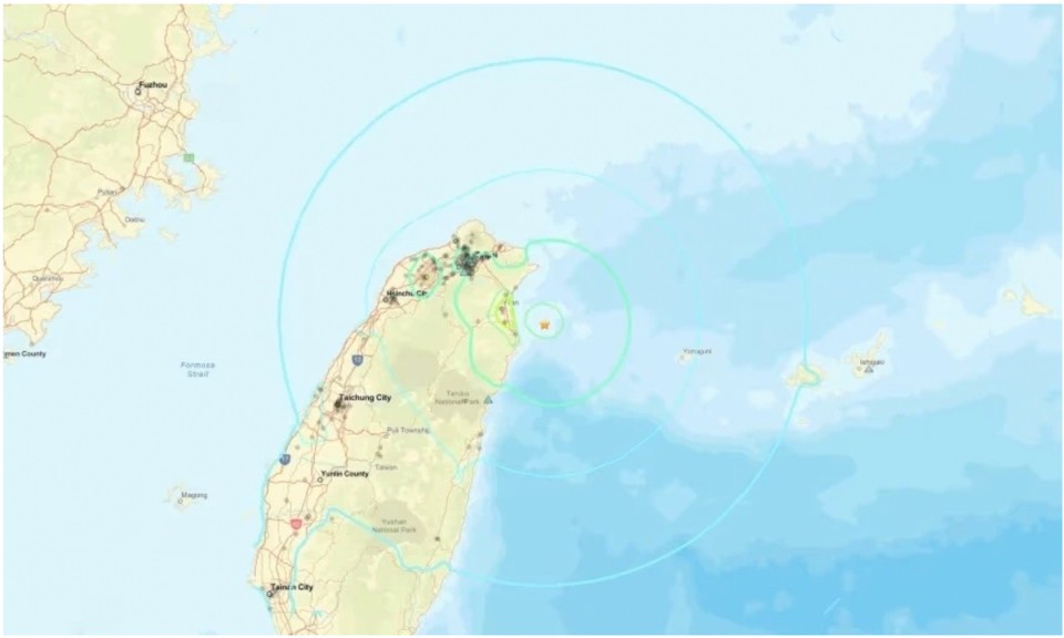 Động đất mạnh 7 độ Richter rung chuyển Đ&agrave;i Loan