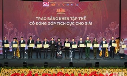 Thư cảm ơn của Ban tổ chức Giải B&aacute;o ch&iacute; to&agrave;n quốc về Quốc hội v&agrave; Hội đồng nh&acirc;n d&acirc;n lần thứ tư (Giải Di&ecirc;n Hồng)