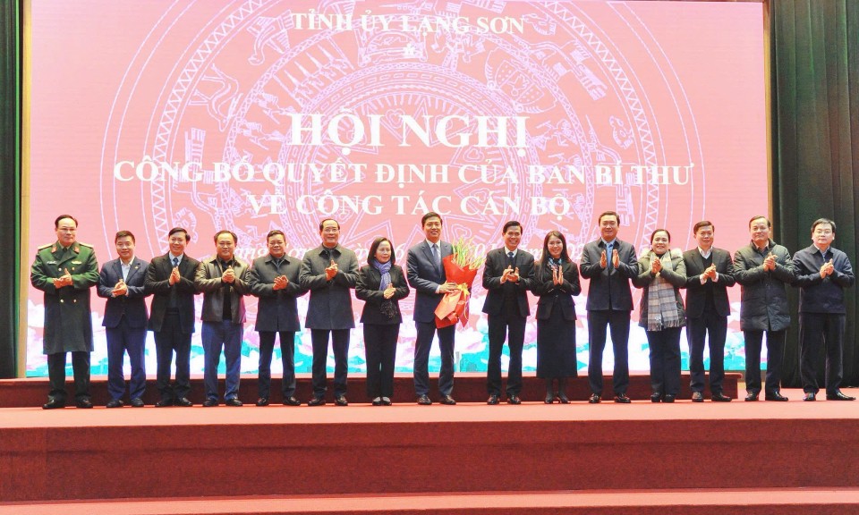 Ban B&iacute; thư điều động, chỉ định đồng ch&iacute; Vũ Ho&agrave;ng Anh giữ chức Ph&oacute; B&iacute; thư Tỉnh ủy Lạng Sơn