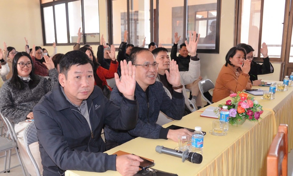 Hội nghị giới thiệu người ứng cử Đại biểu Quốc hội kh&oacute;a XVI nhiệm kỳ 2026 - 2031