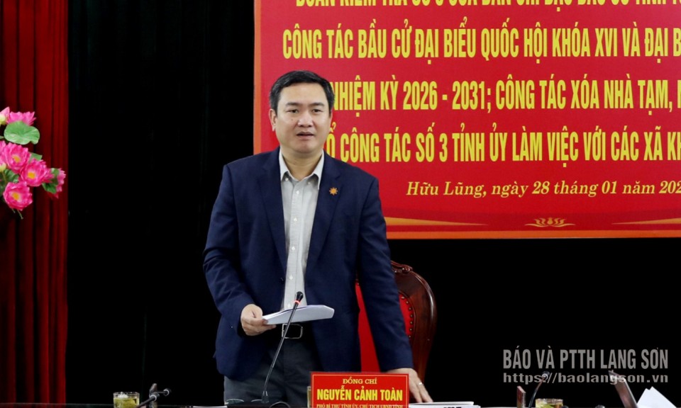 Ban Chỉ đạo bầu cử tỉnh kiểm tra c&ocirc;ng t&aacute;c chuẩn bị bầu cử tại cơ sở