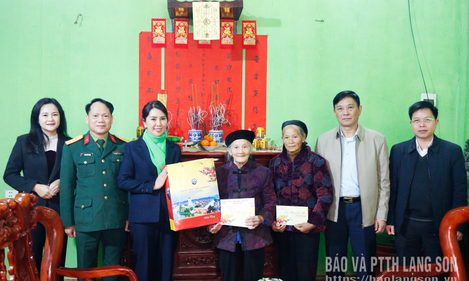 Đồng ch&iacute; Ph&oacute; B&iacute; thư Tỉnh ủy thăm, ch&uacute;c tết gia đ&igrave;nh ch&iacute;nh s&aacute;ch v&agrave; Cơ sở Bảo trợ x&atilde; hội tổng hợp tỉnh