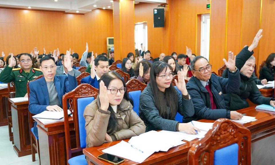 Thống nhất danh s&aacute;ch sơ bộ người ứng cử đại biểu Quốc hội kh&oacute;a XVI, đại biểu HĐND tỉnh kh&oacute;a XVIII nhiệm kỳ 2026 - 2031