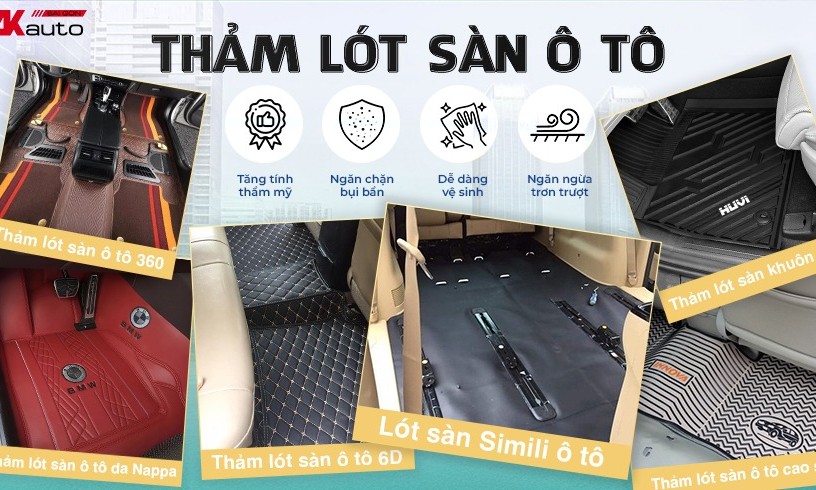 Mẫu thảm l&oacute;t s&agrave;n &ocirc; t&ocirc; được hỏi nhiều tại AKauto: Gu n&agrave;o cũng chiều, xe n&agrave;o cũng c&oacute;