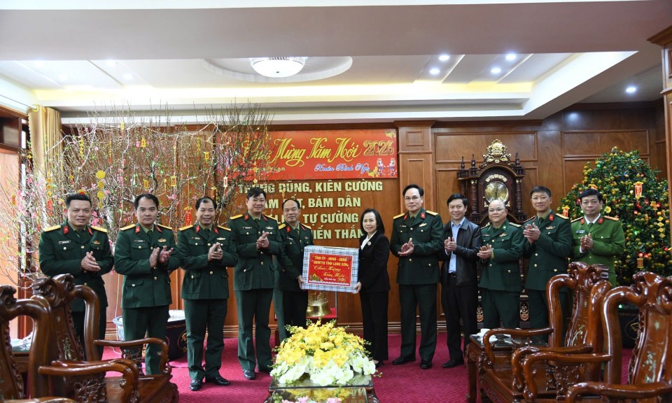 L&atilde;nh đạo tỉnh thăm, ch&uacute;c tết Sư đo&agrave;n 3, Qu&acirc;n khu 1