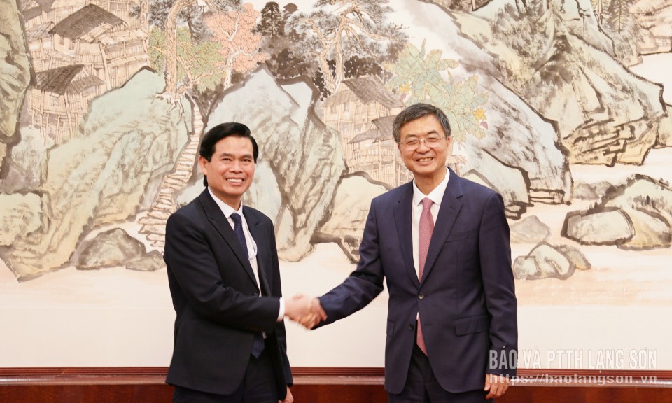 Tiếp tục tập trung chỉ đạo triển khai hiệu quả hợp t&aacute;c c&aacute;c lĩnh vực trọng điểm giữa Lạng Sơn v&agrave; Quảng T&acirc;y