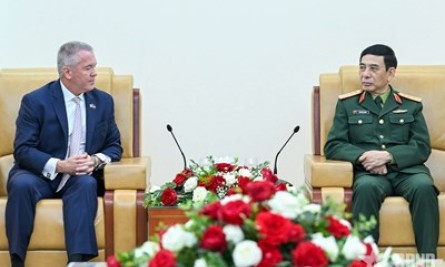 Đại tướng Phan Văn Giang tiếp Trợ l&yacute; Ngoại trưởng Hoa Kỳ