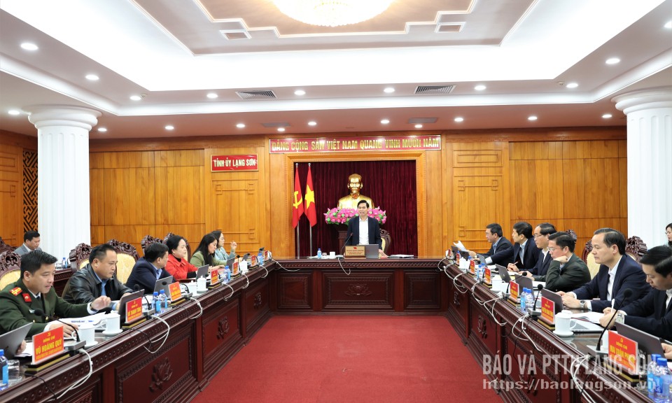 Hội nghị Ban Thường vụ Tỉnh ủy kỳ thứ năm