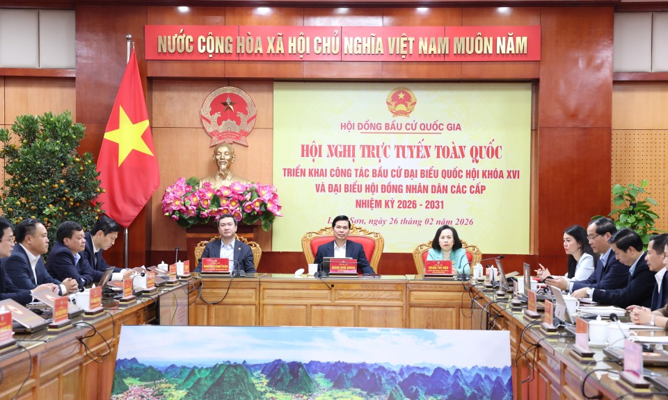 Trực tuyến to&agrave;n quốc triển khai c&ocirc;ng t&aacute;c bầu cử