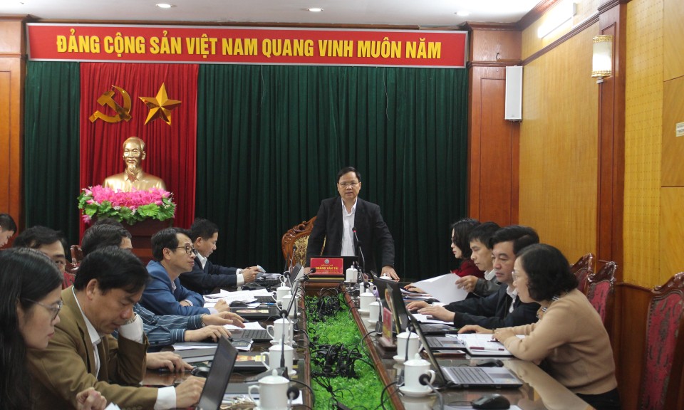 Thẩm tra dự thảo Nghị quyết của HĐND tỉnh về việc th&ocirc;ng qua điều chỉnh Quy hoạch tỉnh   