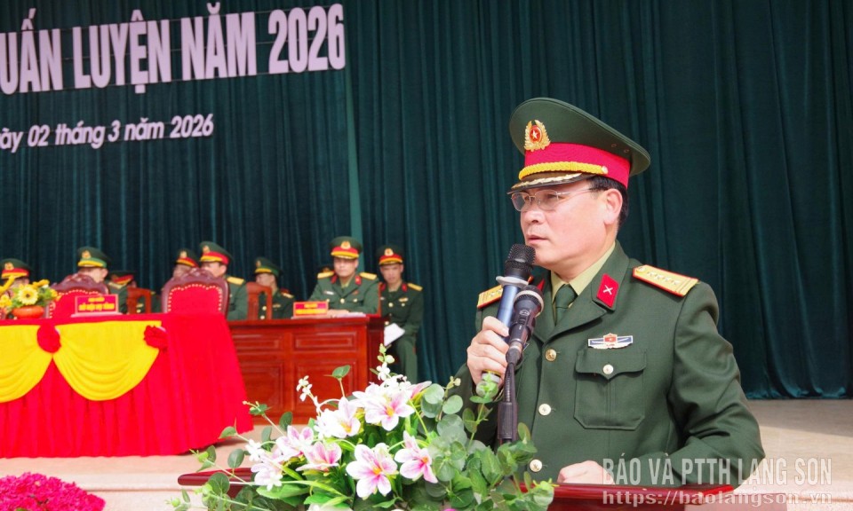 Bộ CHQS tỉnh tổng duyệt lễ ra qu&acirc;n huấn luyện năm 2026