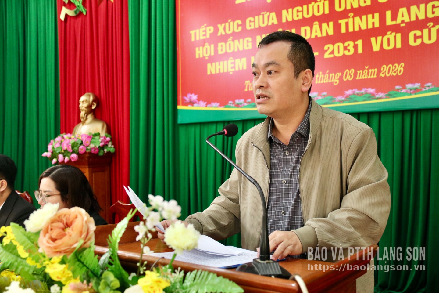 Ông Lã Tuấn Nam, Phó Chánh Văn phòng Ủy ban Kiểm tra Tỉnh ủy trình bày chương trình hành động