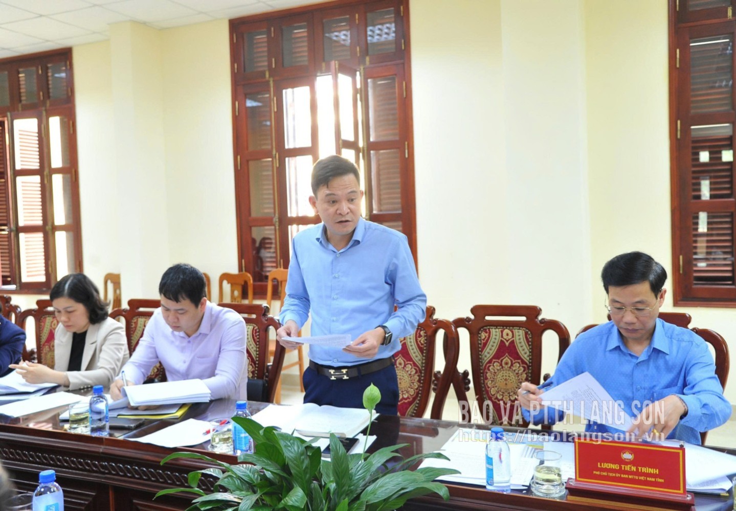 Lãnh đạo Ban Tuyên giáo và Công tác xã hội phát biểu ý kiến tại buổi làm việc