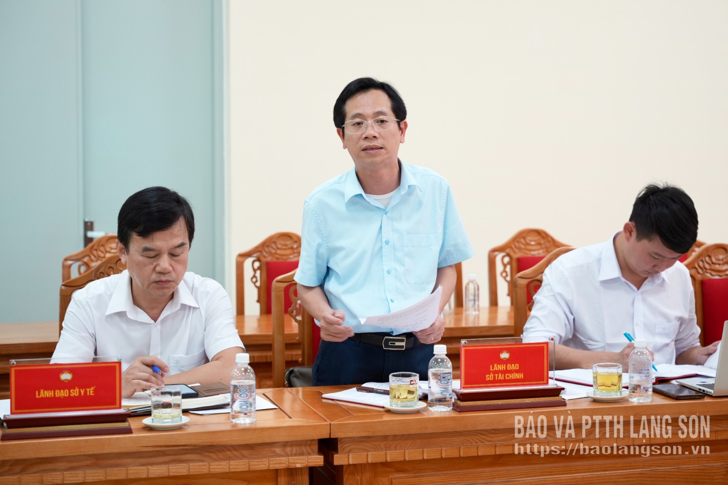 Lãnh đạo Sở Tài chính phát biểu tại hội nghị