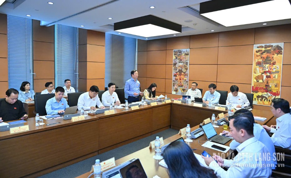 Các đại biểu tham gia thảo luận tại tổ 9 