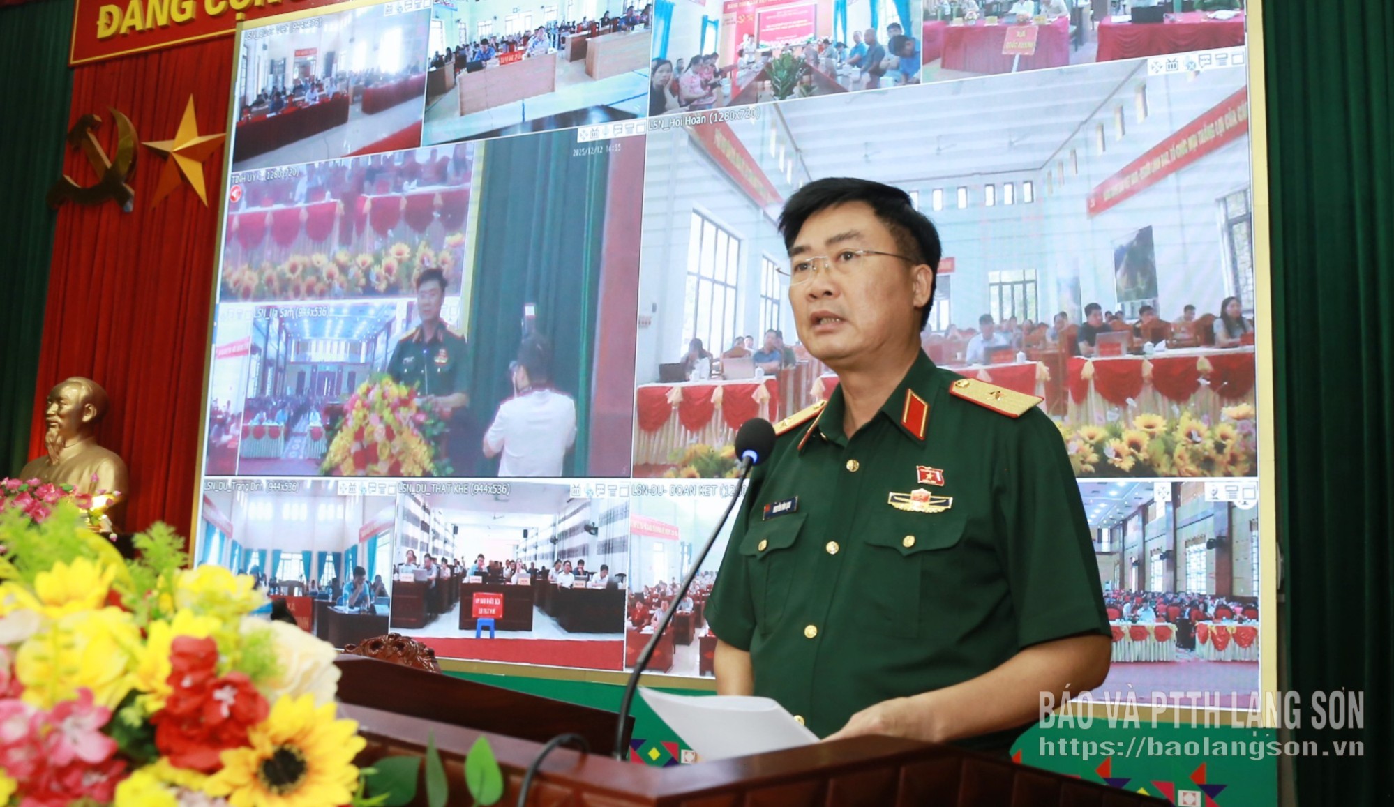 Thiếu tướng Nguyễn Văn Lịch, Phó Tư lệnh Quân khu 1, Ủy viên Ủy ban Quốc phòng, An ninh và Đối ngoại của Quốc hội phát biểu tiếp thu, làm rõ các nội dung cử tri quan tâm thuộc thẩm quyền