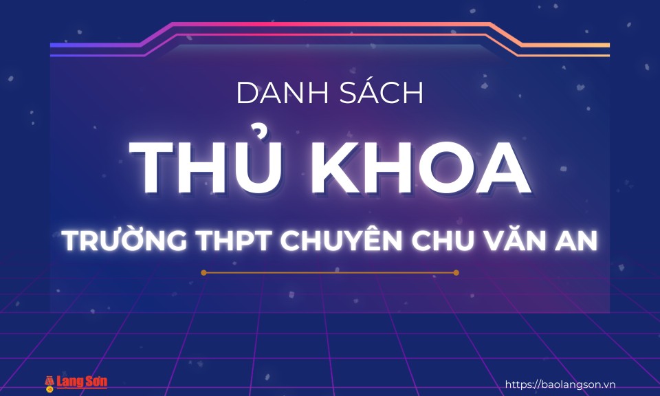 10 thủ khoa của c&aacute;c khối chuy&ecirc;n Trường THPT chuy&ecirc;n Chu Văn An