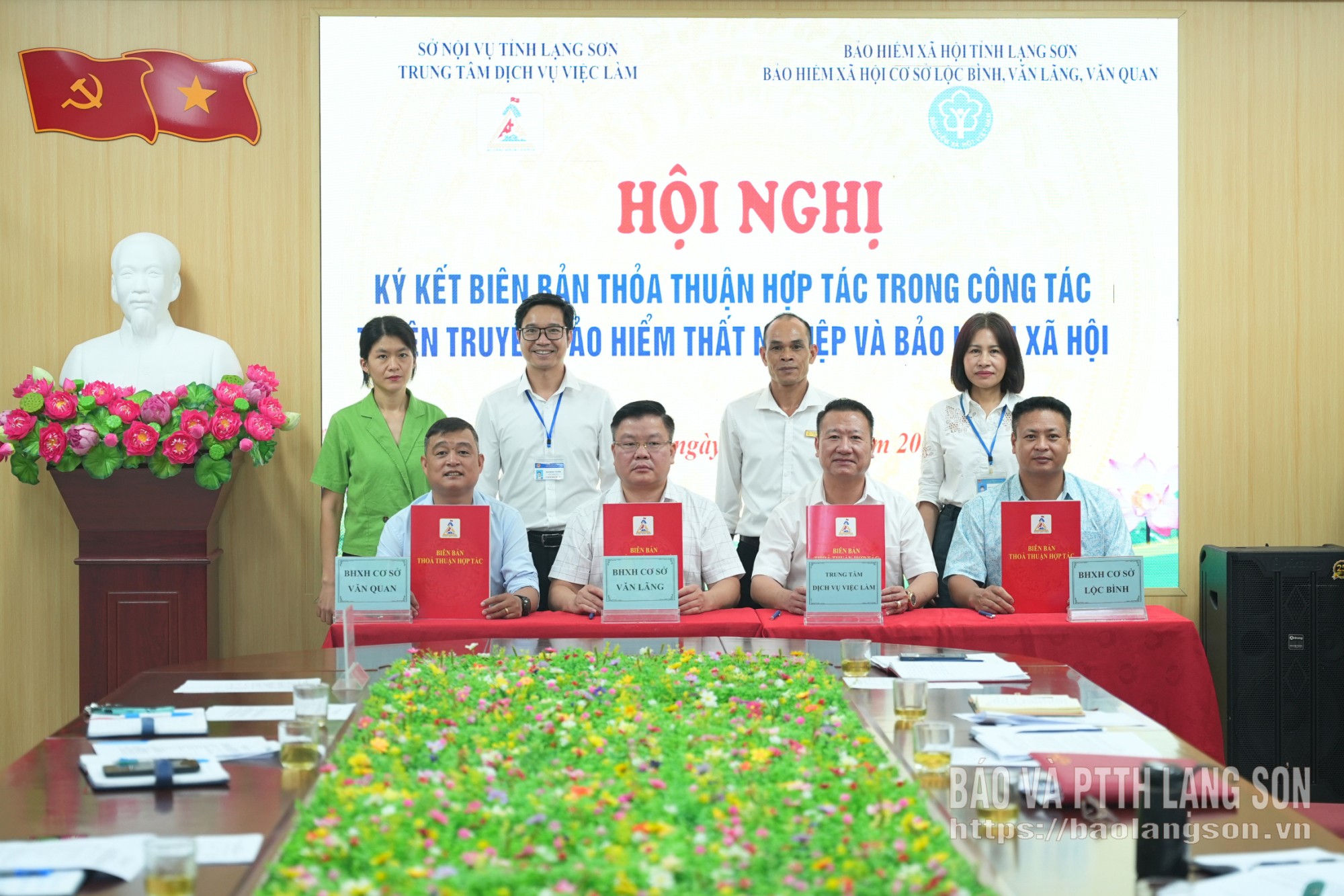 Đại diện các đơn vị ký kết biên bản thoả thuận hợp tác