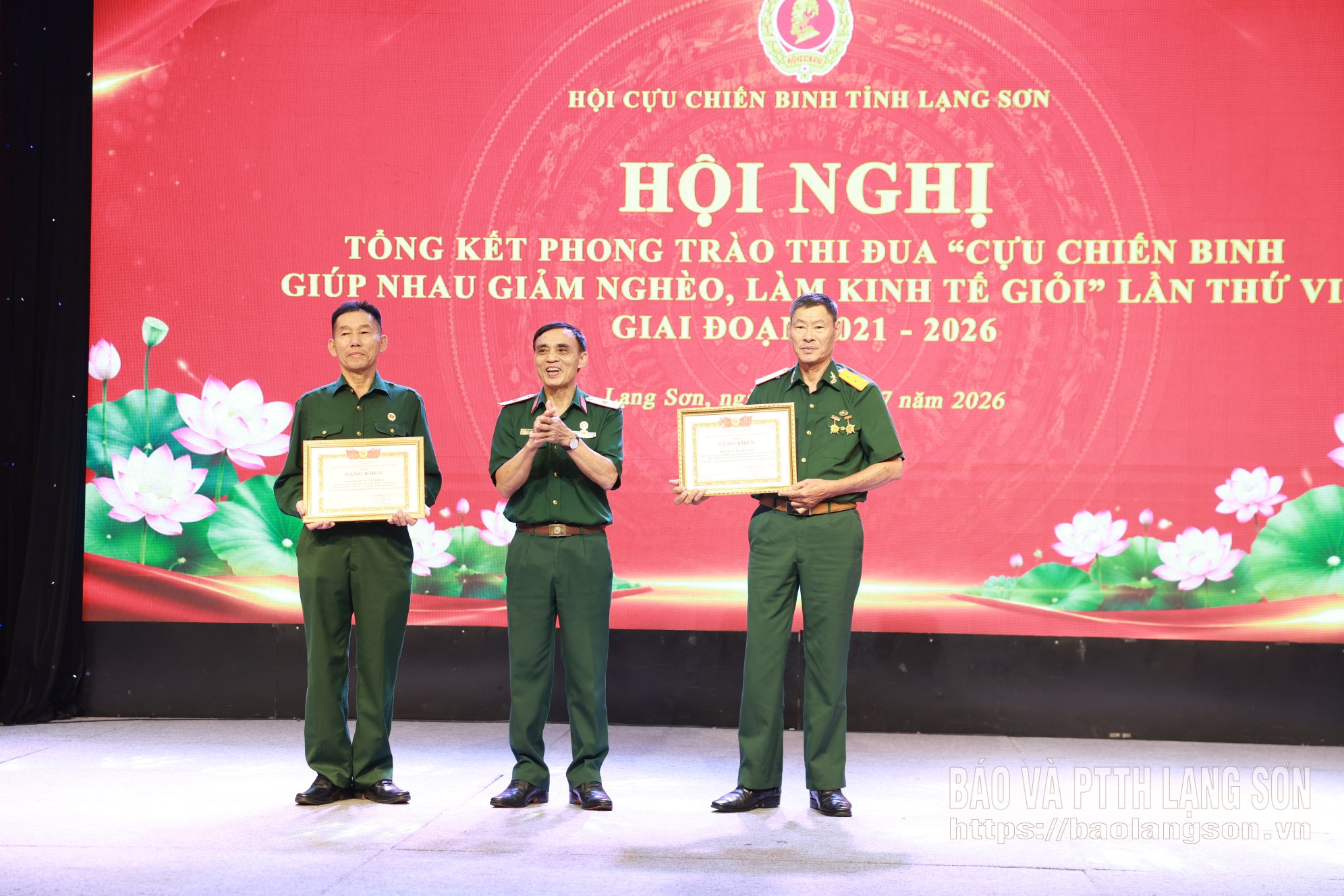 2 cá nhân được nhận bằng khen của Trung ương Hội CCB Việt Nam vì có thành tích xuất sắc trong thực hiện phong trào