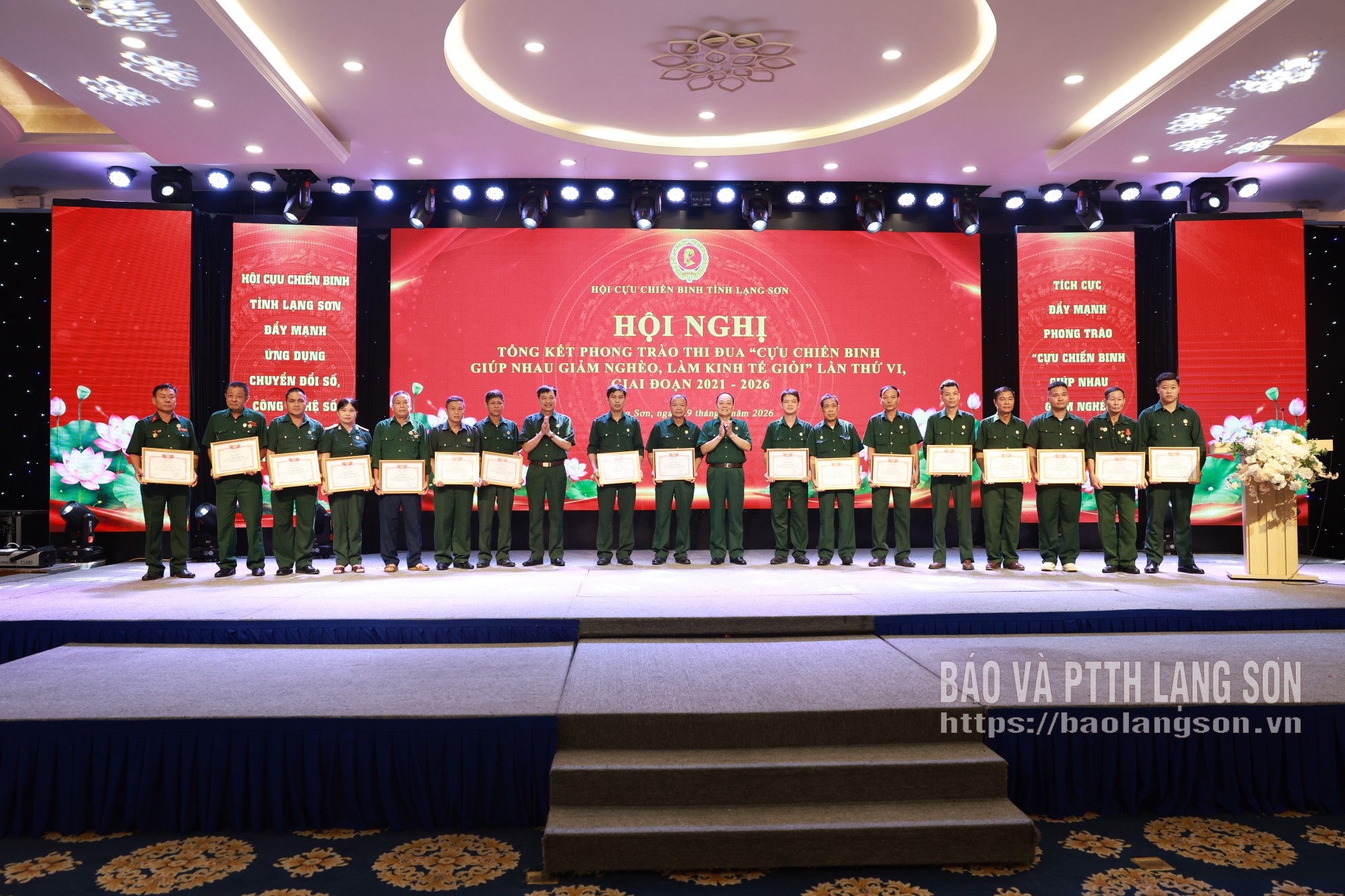 Các cá nhân được nhận bằng khen của Chủ tịch Hội CCB tỉnh vì có thành tích xuất sắc trong thực hiện phong trào