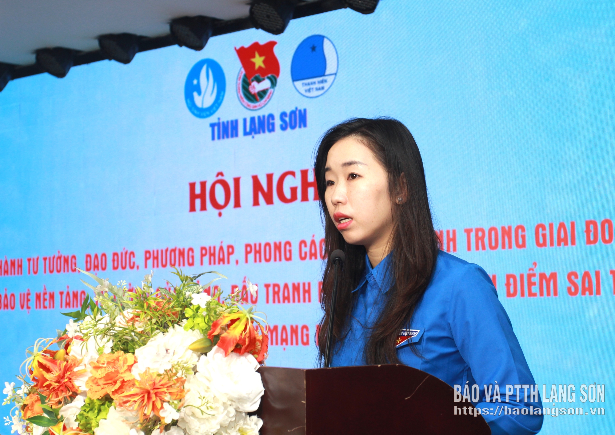 Lãnh đạo Tỉnh đoàn phát biểu khai mạc hội nghị