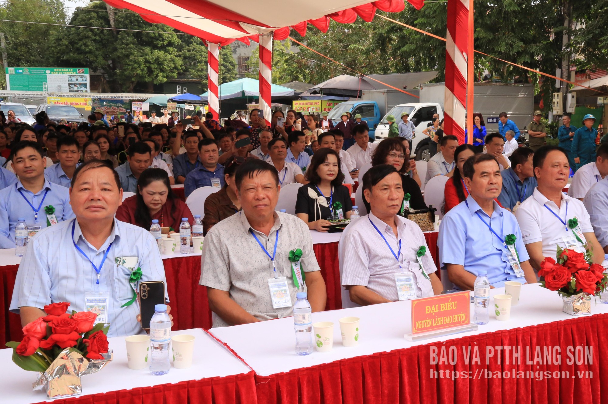 Các đại biểu tham dự chương trình khai mạc lễ hội